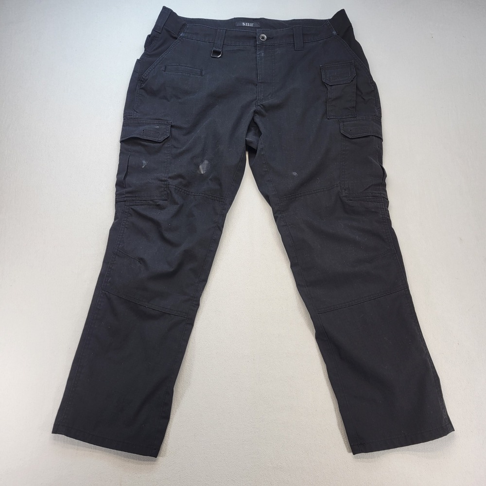 5.11 Tactical ABR Pro Pants Mens 38x30 Black Cargo Ripstop Work 74512